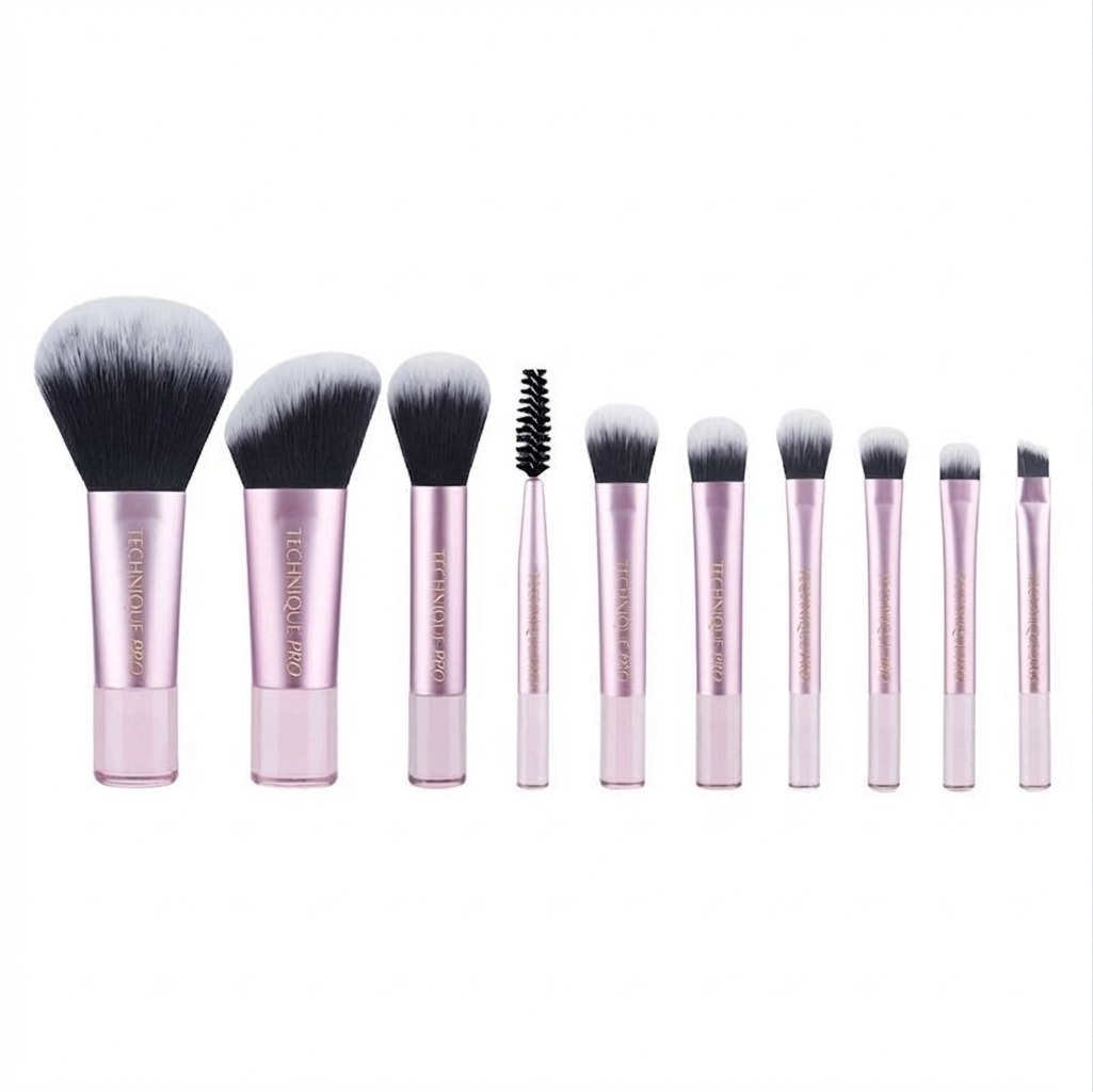 Technique PRO Petite Glow Brush Travel Set - Pink