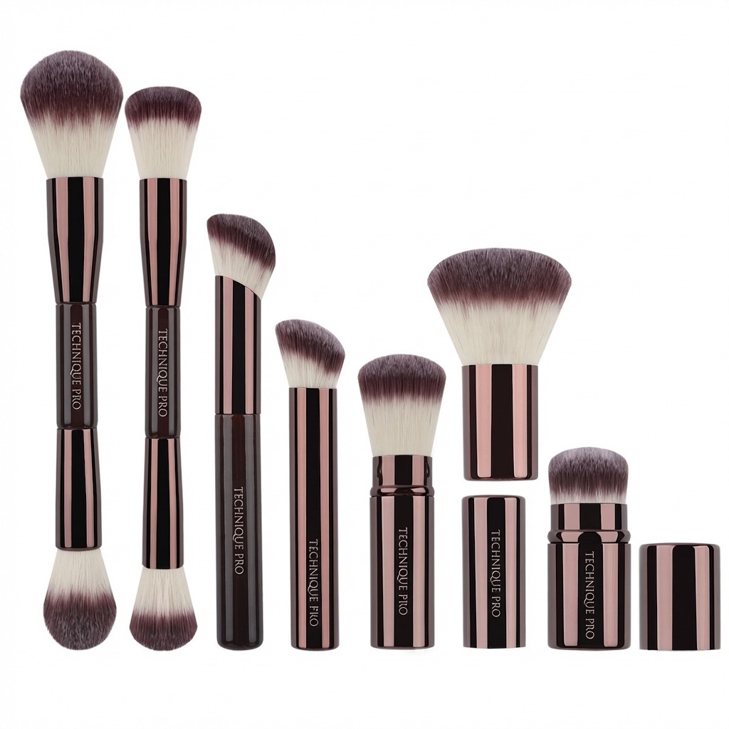 Technique PRO Dark Mocha Makeup Brush Set - 9 makeup brushes
