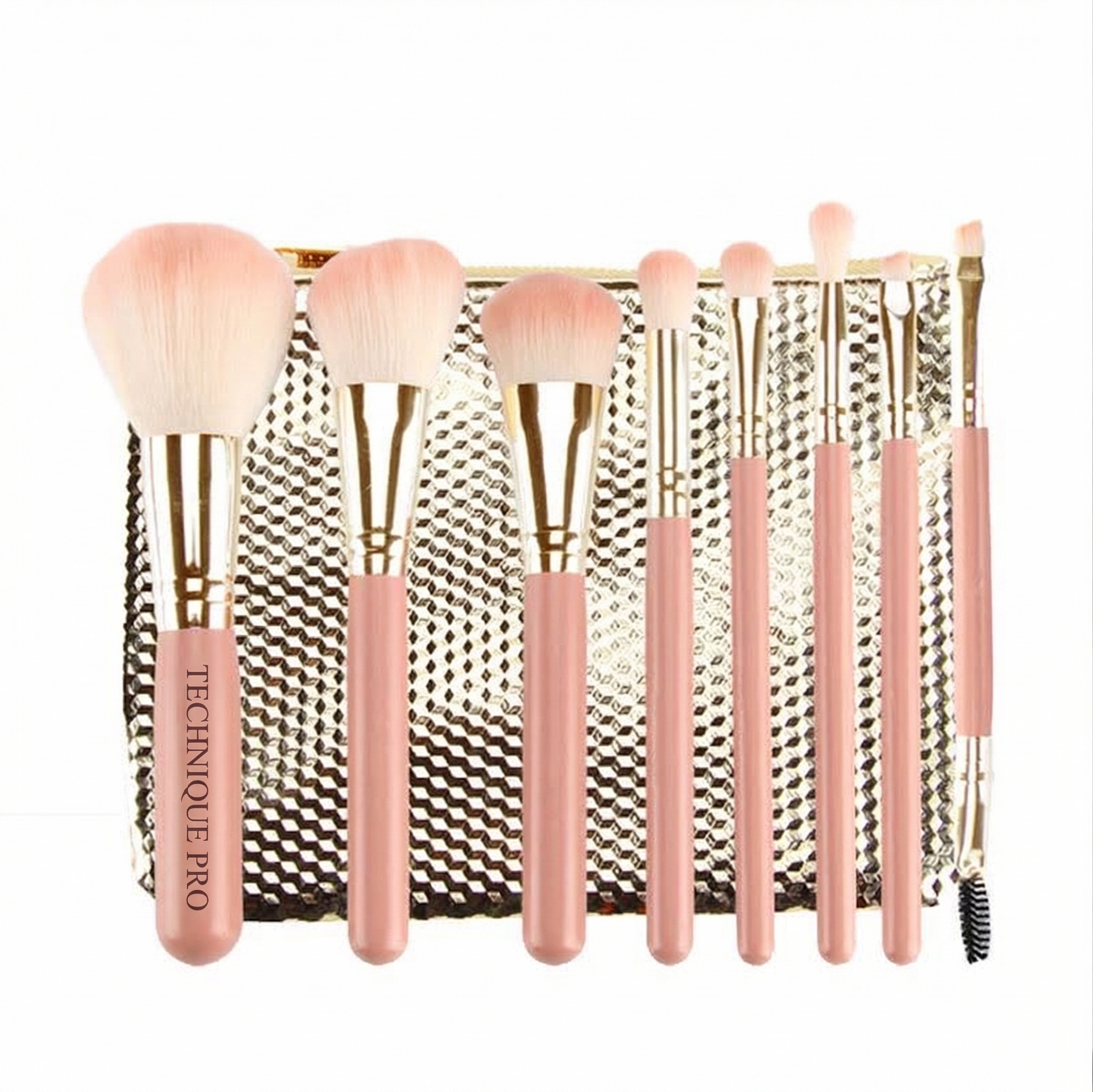 Technique PRO Advanced Face Brush Collection - 8 makeup brushes and 1 makeup bag