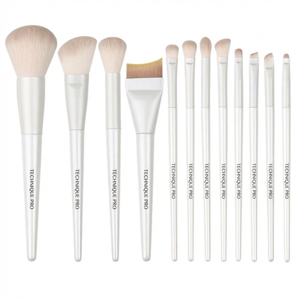 Technique PRO Blanca Makeup Brush Set - 12 makeup brushes
